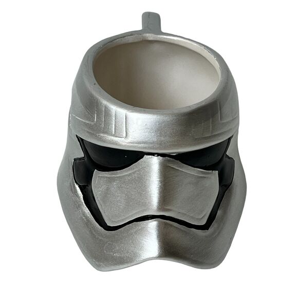 Star Wars Silver Stormtrooper Cup Ceramic Futuristic Collectible Mug 14 Oz Kids - Picture 1 of 16